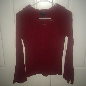 Vintage AE hooded red sweater